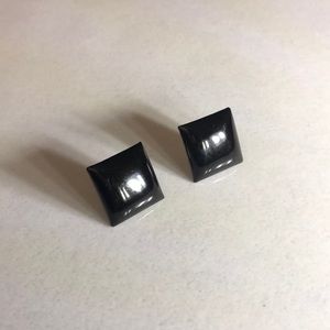 Black Square Earrings